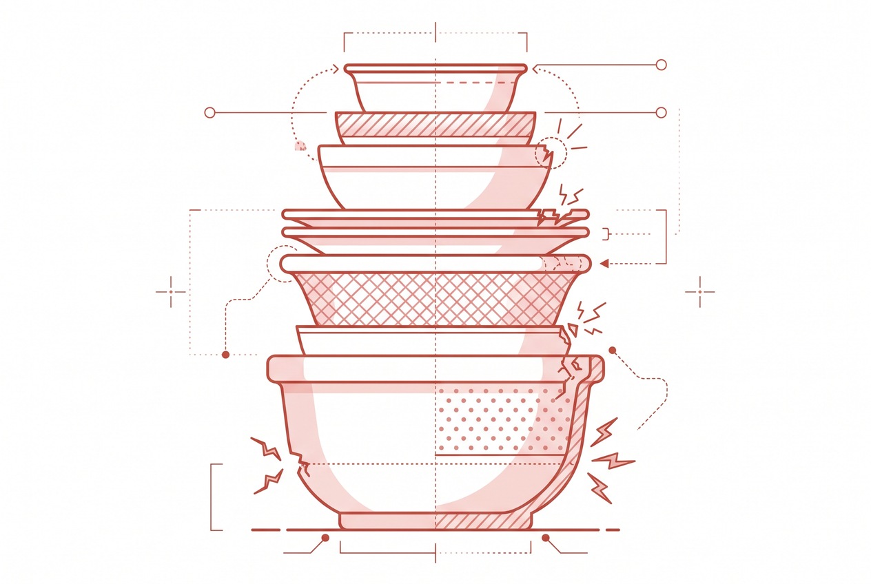 Restaurant dinnerware and glassware durability compared